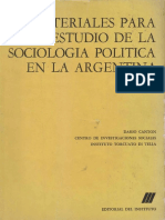 1968 Materiales para El Estudio de La Sociología Tomo 1