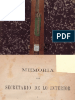 Memoria Del Secretario de Lo Interior I Relaciones Esteriores Al Congreso de Colombia