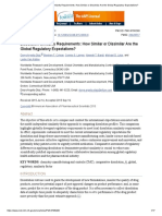 Dissolution Similarity Requirements - How Similar or Dissimilar Are The Global Regulatory Expectations