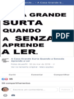 A Casa Grande Surta Quando a Senzala Aprende a Ler