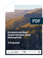 Kooparoona Niara (Great Western Tiers) National Park Proposal