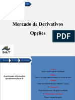 Mercado de Derivativos - Opções MANUAL