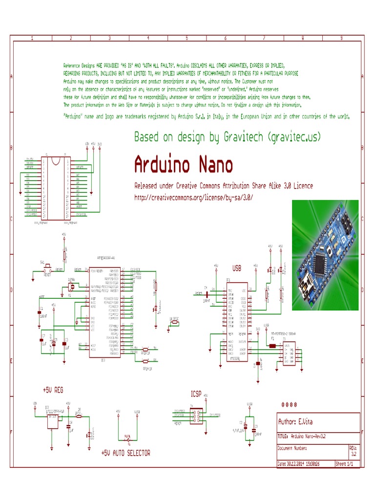 Arduino Nano-SCHEMATIC | PDF