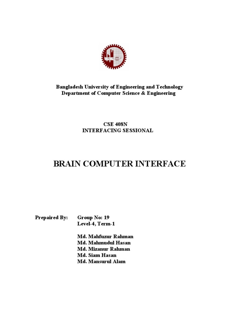 Brain-Computer Interface Project Overview | PDF ...