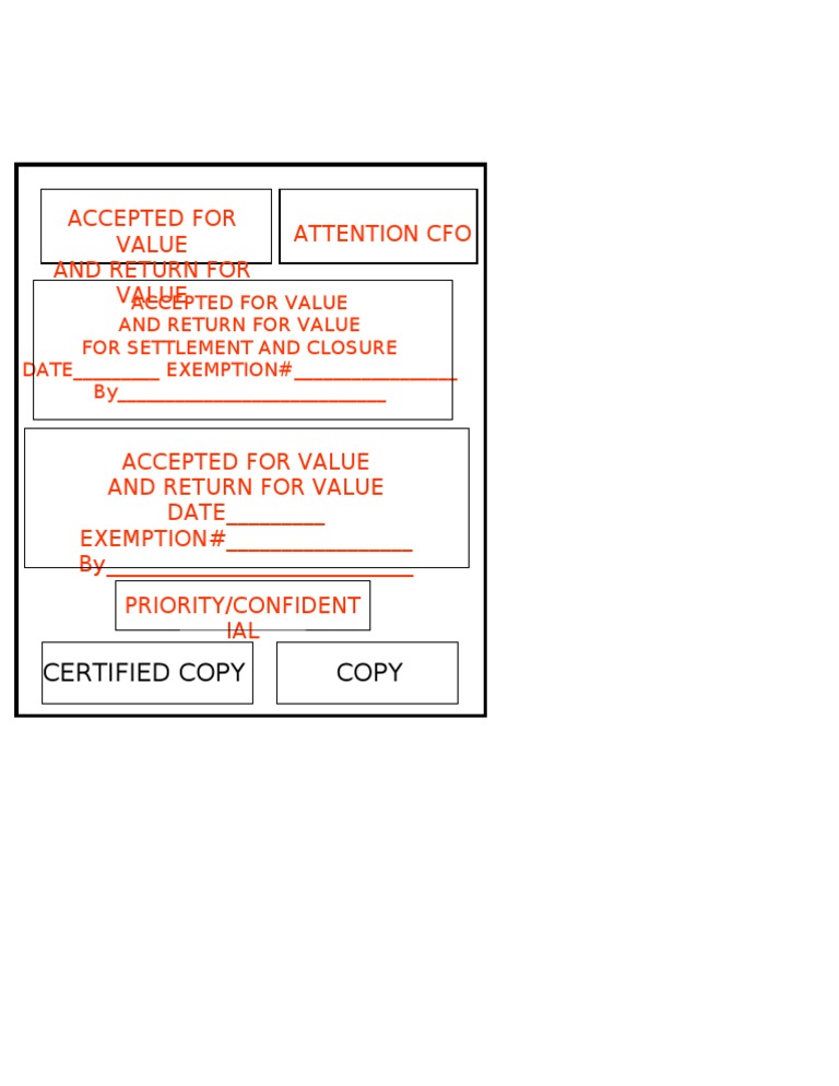 Accepted for Value Settlement Document | PDF | Finance & Money Management
