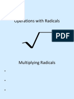 Operations With Radicals