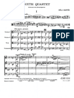 Bartók - String Quartet No. 6 (Score)