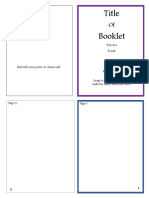 Booklet Template 20