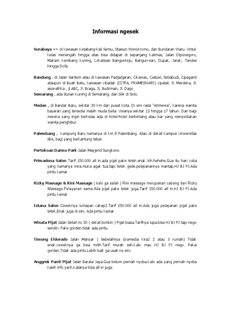 Informasi Ngesek PDF