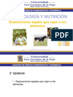 Semana 3 Disposicion Legal Bromatologia y Nutricion