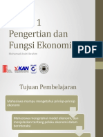 Materi 1. Fungsi Ekonomi