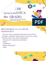 Clases de Mtemática 4to