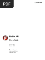 Natnet Api: User'S Guide