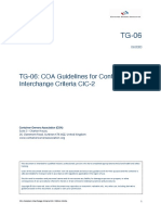 TG-06: COA Guidelines For Container Interchange Criteria CIC-2