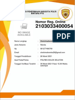 Form Reg. Online Pendaftar 2103033400054