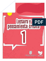 Lectura y Pensamiento Critico Primero PDF.