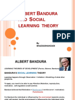 Albert Bandura and Sociallearning Developmental Theory