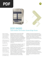 Cable Modem Termination System/Edge Router: Data Sheet