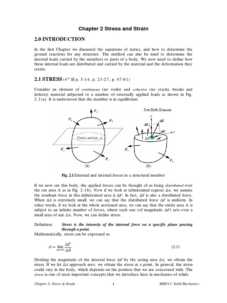 Understanding Stress and Strain in Mechanics | PDF | Deformation ...