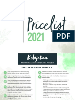 Price List Peta Park 2021