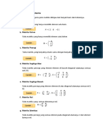 Macam - Macam Matriks