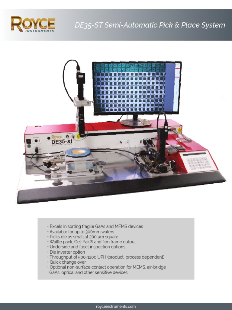 DE35-ST Semi-Automatic Die Sorter | PDF