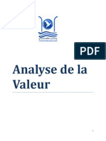 Analyse de la Valeur- Rapport