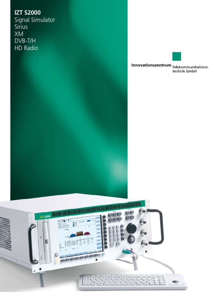 Signal Simulator Sirius XM DVBT/H HD Radio IZT S2000 PDF Orthogonal Frequency Division