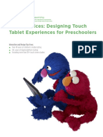 Best Practices: Designing Touch Tablet Experiences For Preschoolers
