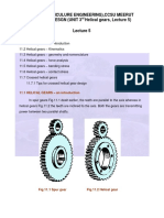 Scriet (Agriculure Engineering), Ccsu Meerut Machine Desgn (Unit 3 Helical Gears, Lecture 5)