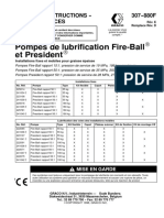 Pompes de Lubrification Fire-Ball Et President: 307 - 880F Manuel D'Instructions - Liste Des Pièces