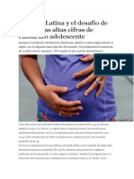 América Latina y El Desafío de Reducir Las Altas Cifras de Embarazo Adolescente