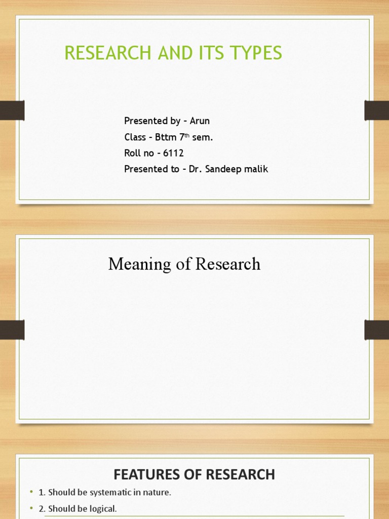 Research and Its Types | PDF | Methodology | Science