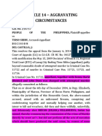 Article 14 Aggravating Circumstances