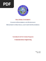 Curriculum of M.Sc. in Communication Engineering - BHU