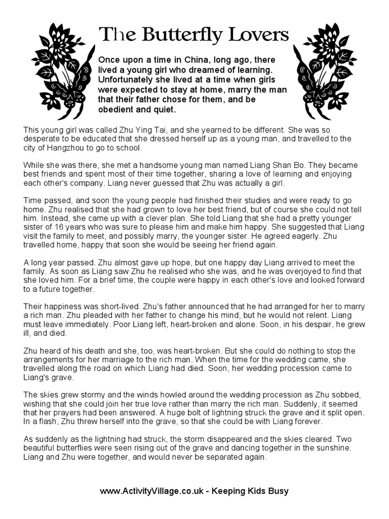 The Butterfly Lovers | PDF | Religion \u0026 Spirituality | Poetry, image size:768x1024