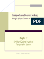 17. Social and Cultural Impacts of Transportation Systems