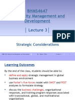 BHMS4647 - Lecture 3 - Strategic Considerations