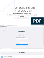 Contoh Deskripsi Diri Portofolio Ukin