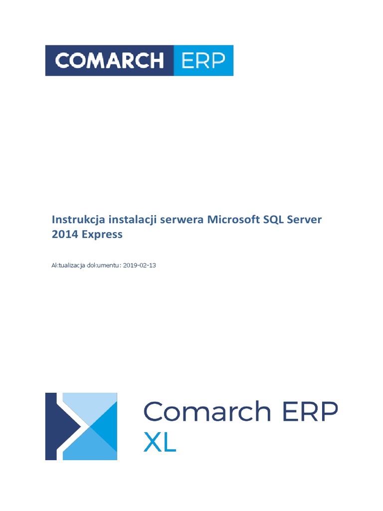 Instrukcja Instalacji Serwera Microsoft SQL Server 2014 Express | PDF
