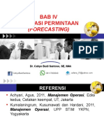 Bab 4 Estimasi Permintaan (Forecasting)