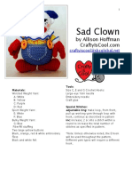 Sad Clown: by Allison Hoffman 2011