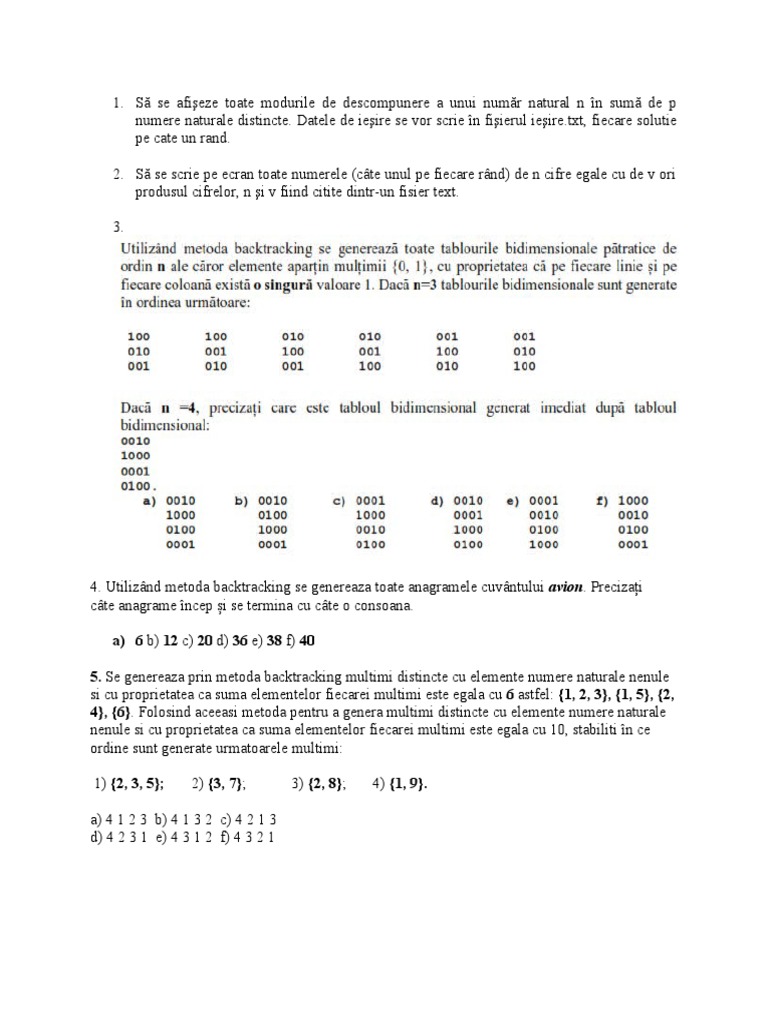Test Backtracking | PDF