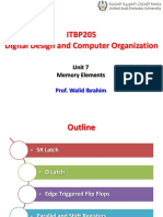 ITBP205 Digital Design and Computer Organization: Unit 7 Memory Elements