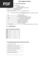 Project 3 Unit 1 Test Overview | PDF | Language Arts & Discipline
