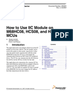 How To Use IIC Module On M68HC08, HCS08, and HCS12 Mcus: Application Note