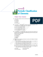 Periodic Classification of Elements: Multiple Choice Questions