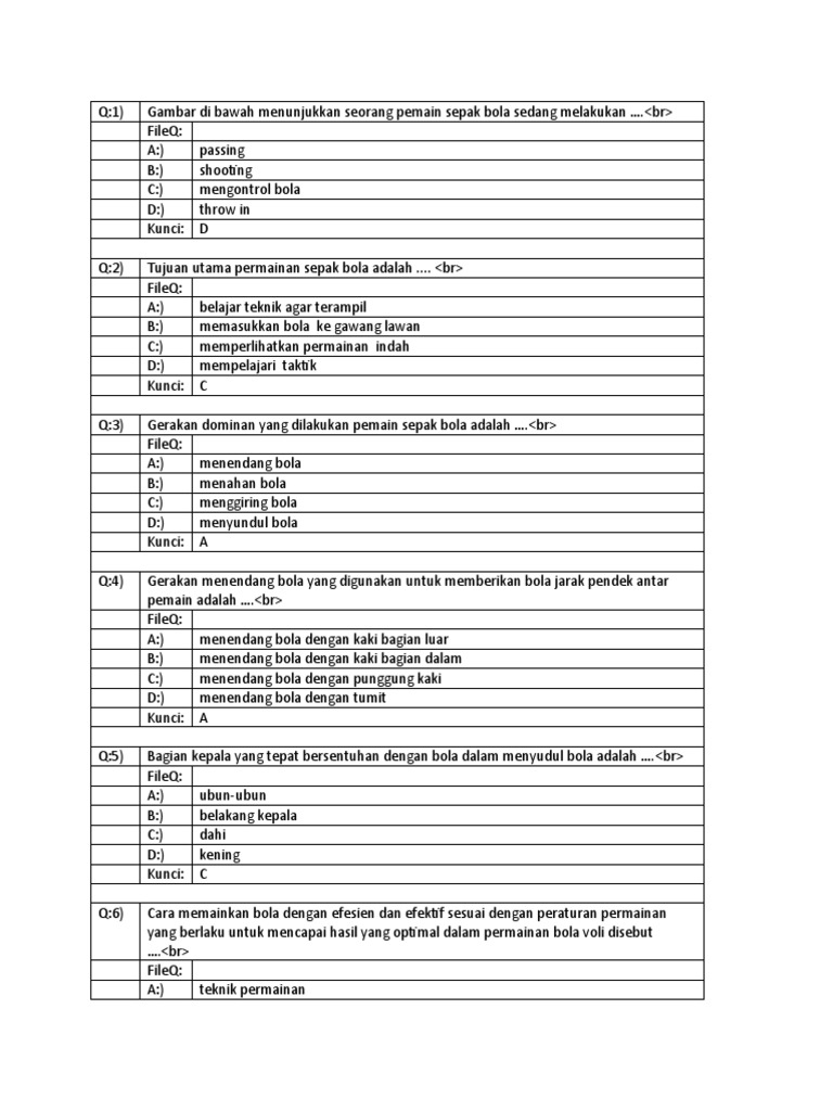 Contoh Soal Pts