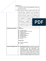 Exhibit B. Project Description Form Project Title Team Alias Scope of The Study