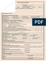 Work at Height Permit Form